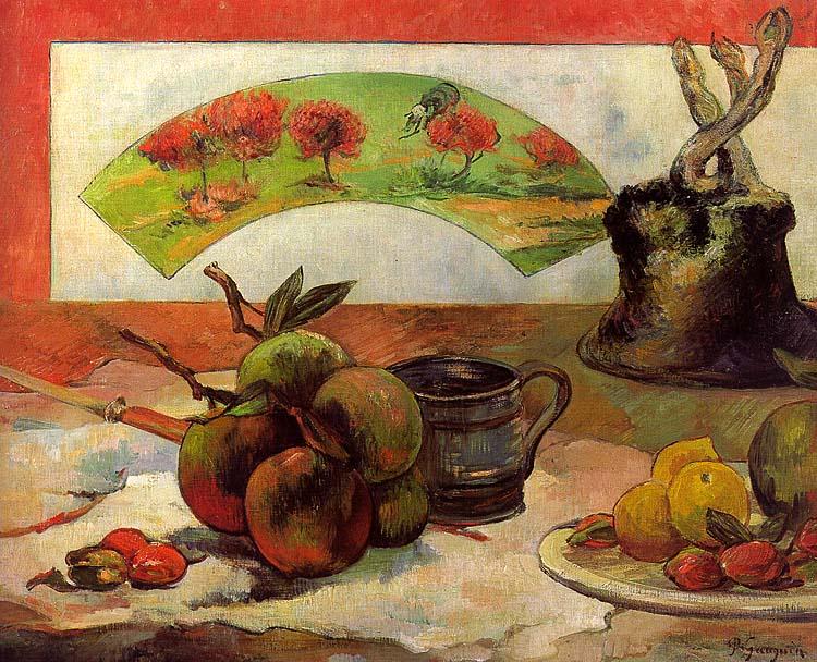 Paul Gauguin Still Life with Fan oil painting picture